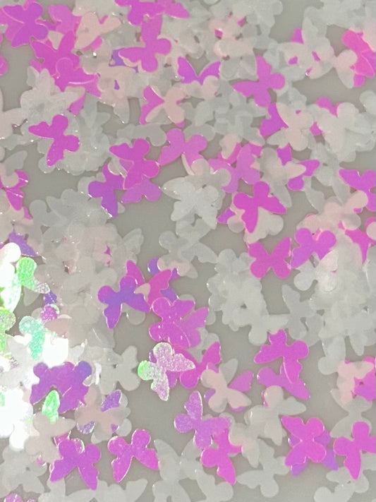 Pink & White Butterfly