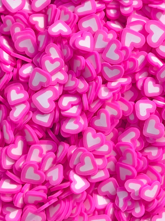 Hot pink hearts