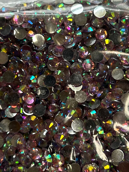 Pink ab color shift rhinestone