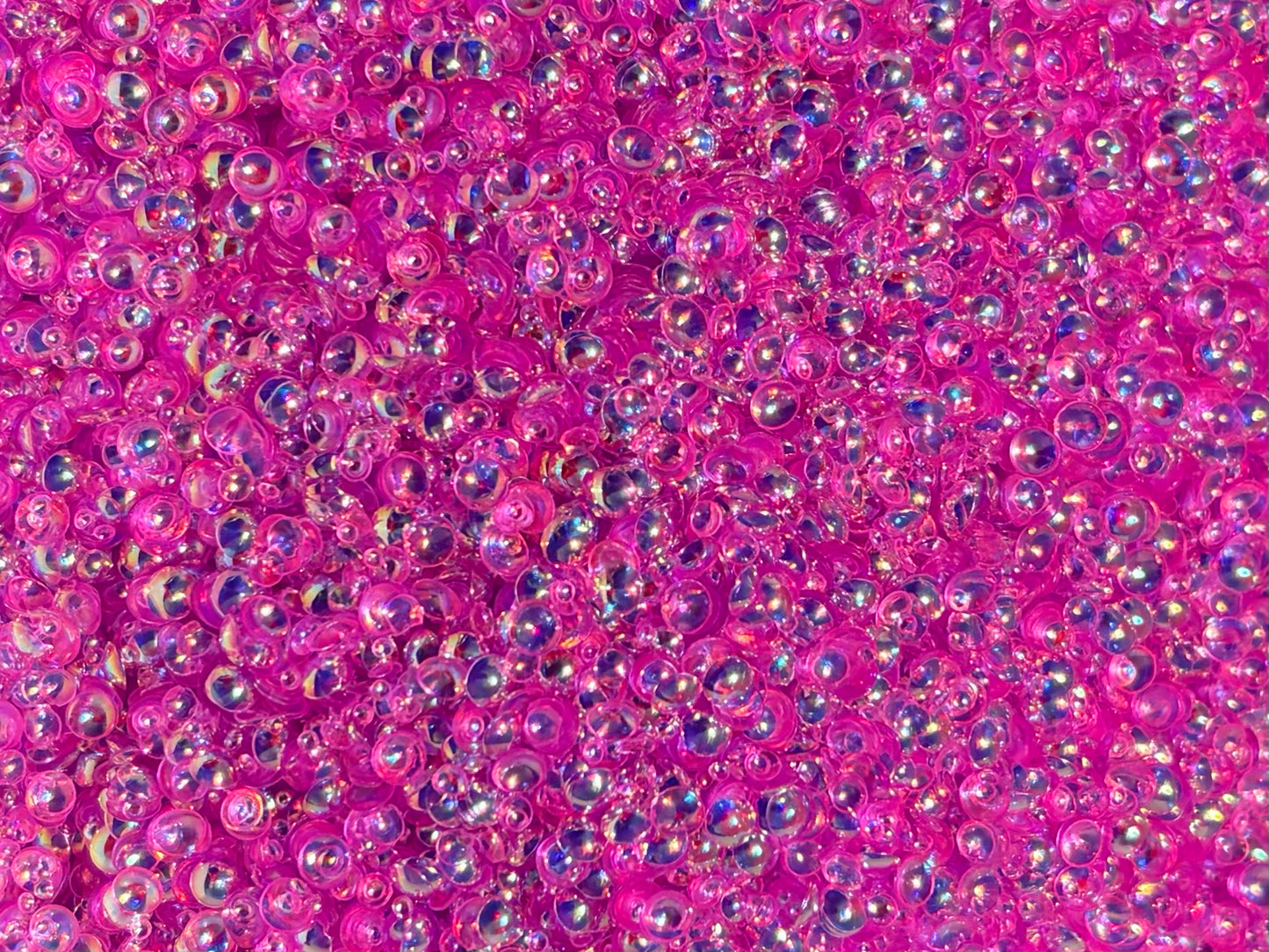 Hot pink bubbles glitter