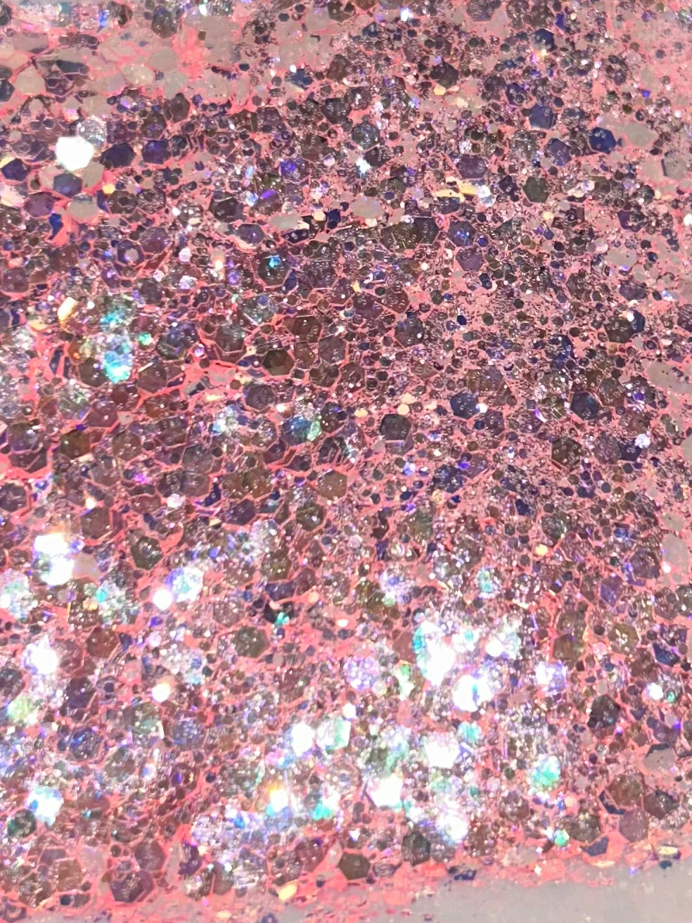 Poppy Pink mirror effect chunky