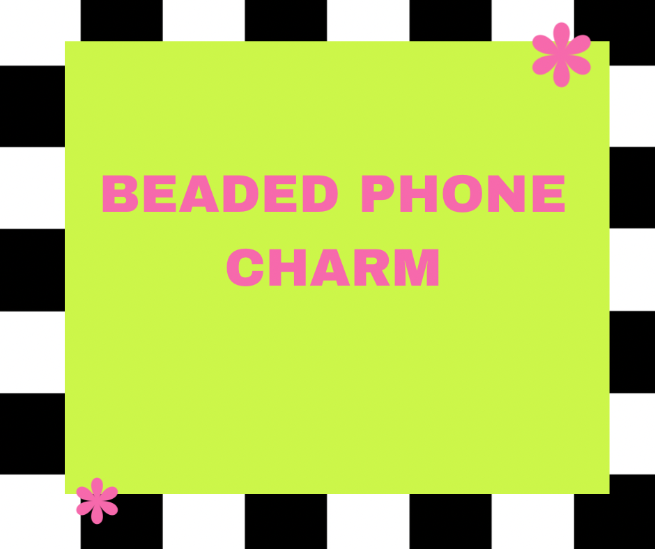Beaded phone charm
