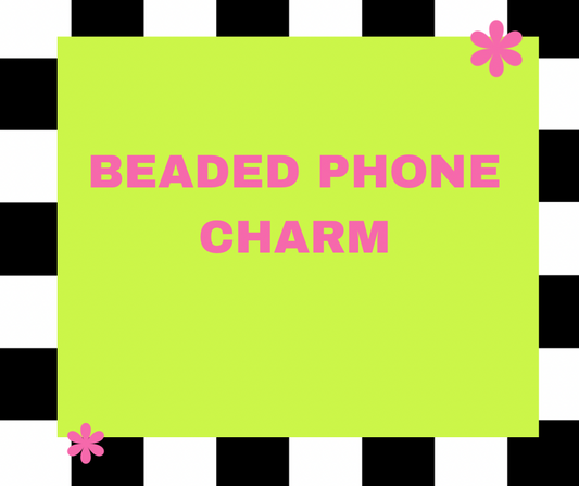 Beaded phone charm