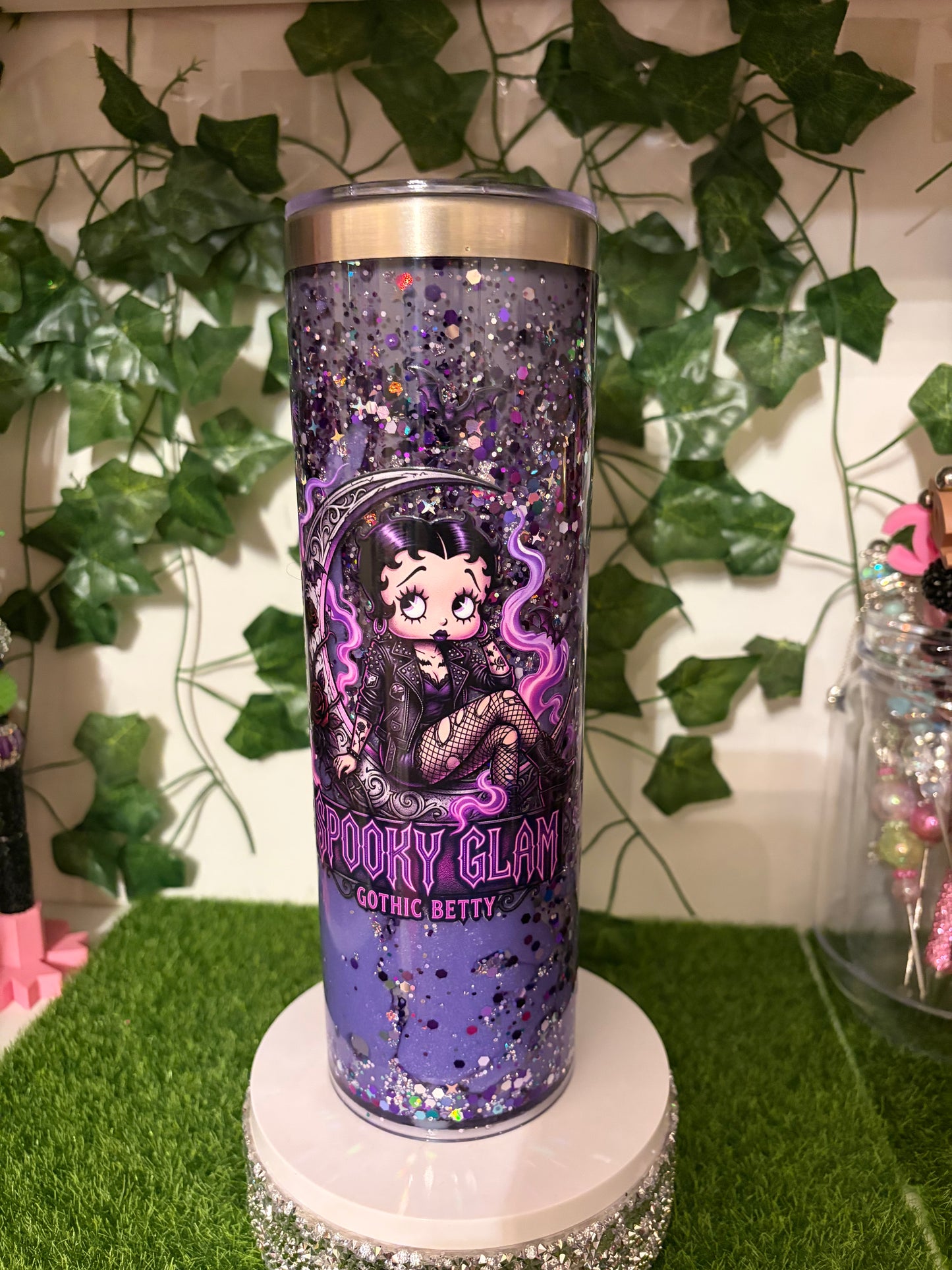 20oz Betty stainless Snowglobe