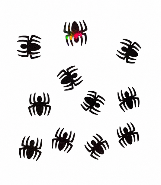 Black spider shape