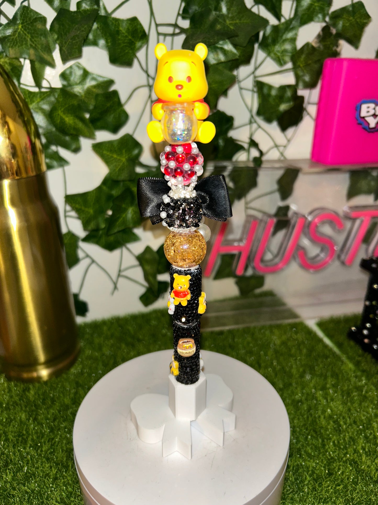 Yellow bear bling pen