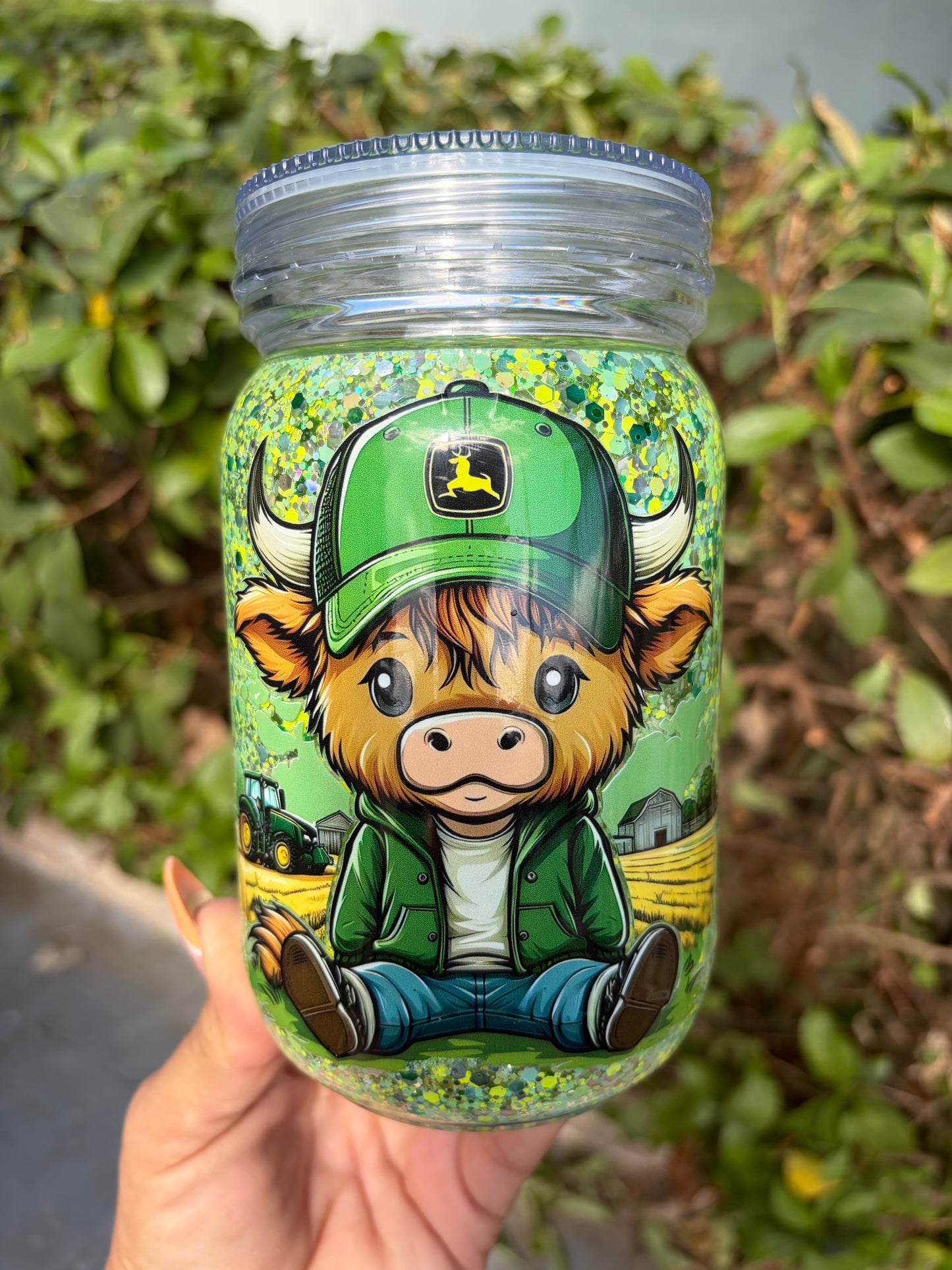 20oz Tractor Snowglobe
